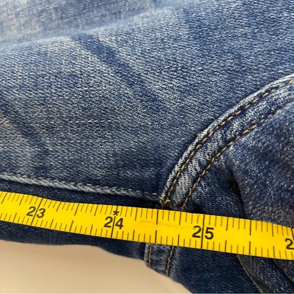 Pistola Denim Hi Rise Cropped Med Wash Jeans Size 27 - Picture 8 of 8